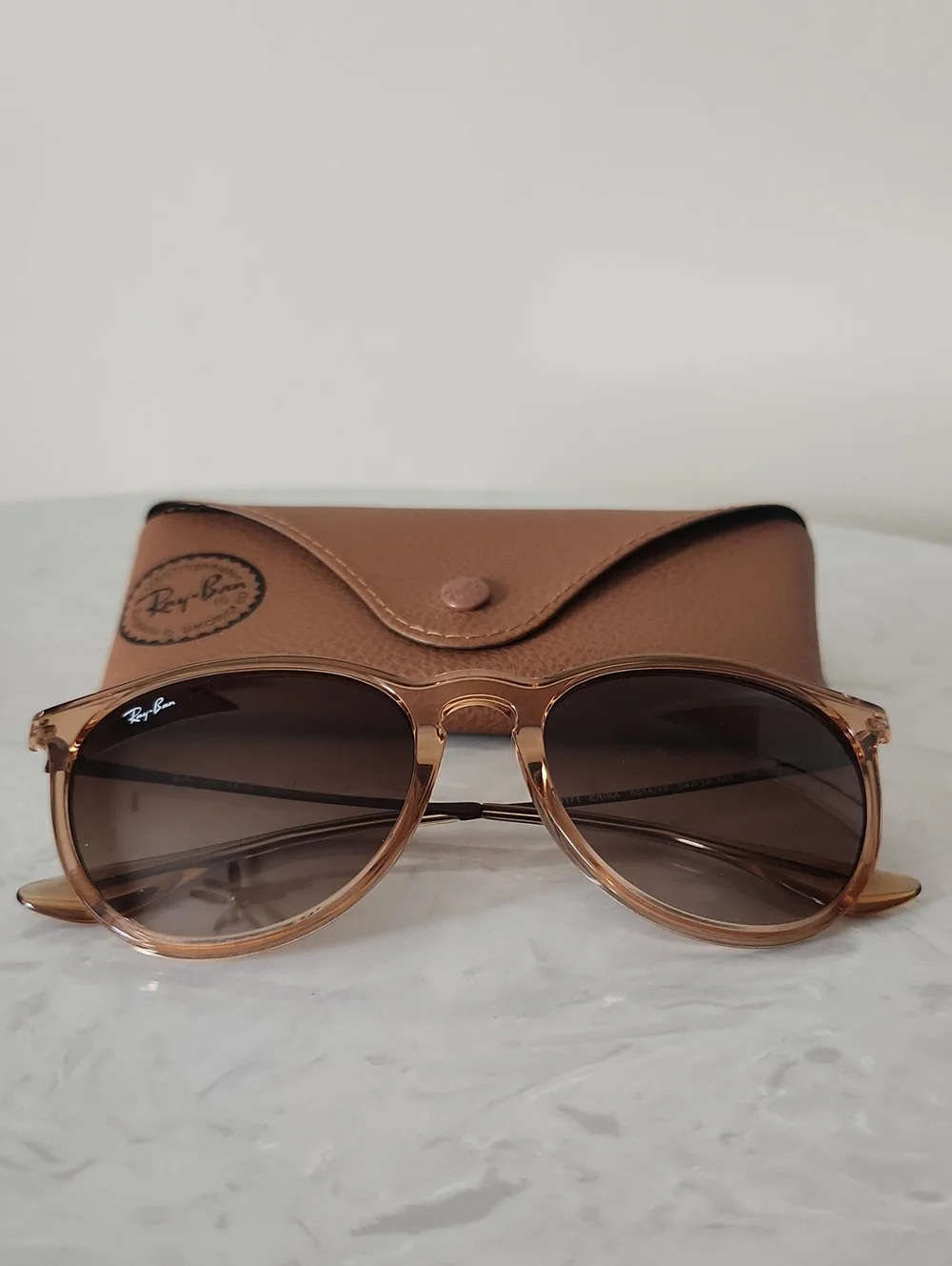 Ray-Ban 4171 Erika Brown Gradient Round Sunglasses